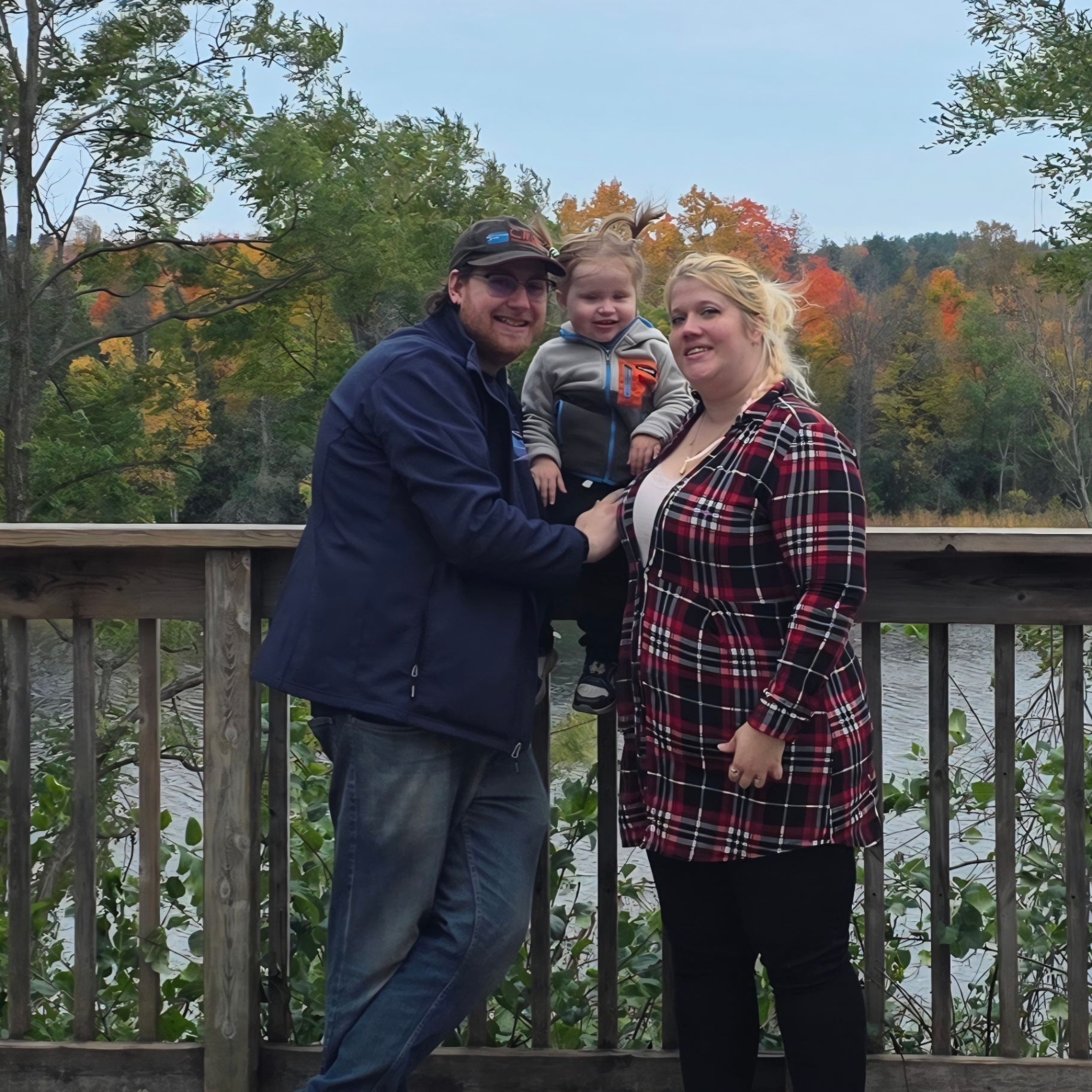 Alleria with her family by the lake